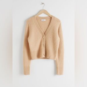 & Other Stories Dinosaur Button Knit Cardigan